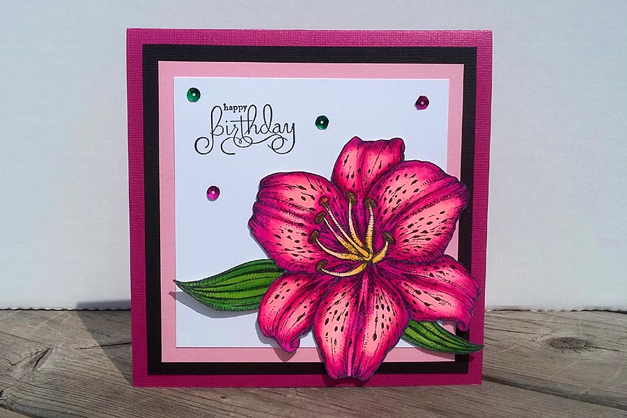 Card - Power Poppy Lily