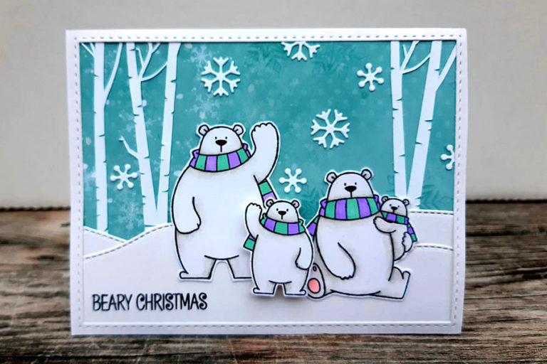 Polar Bear Pals – Moons and Stars Art