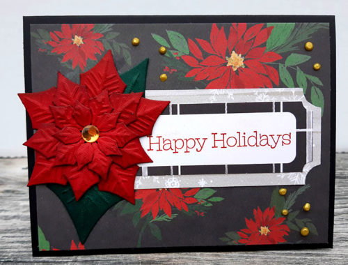 Happy Holidays Poinsettia