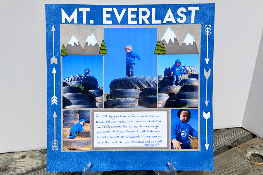 Mt. Everlast - Scrapbook Layout
