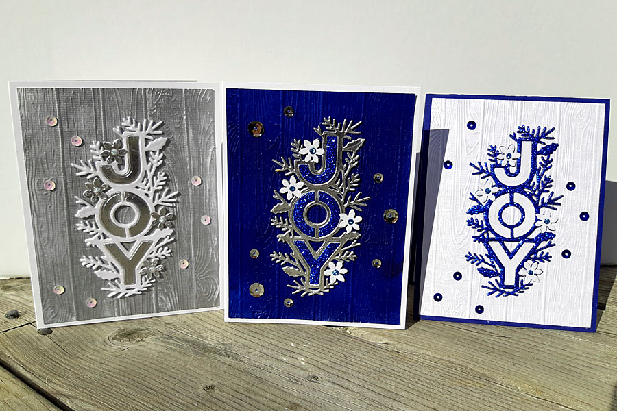 Joy Christmas Card Die