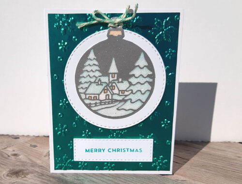 Snowy Ornament - Teal