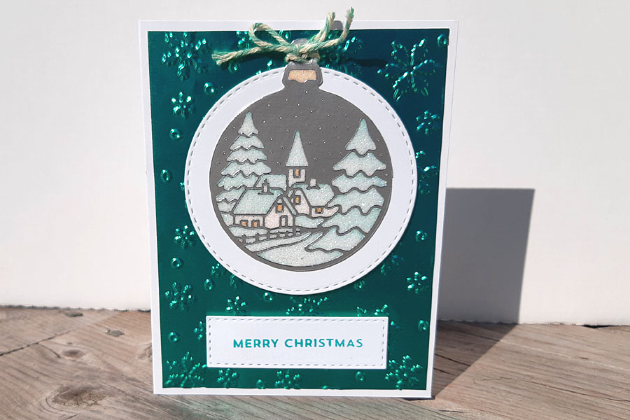 Snowy Ornament - Teal