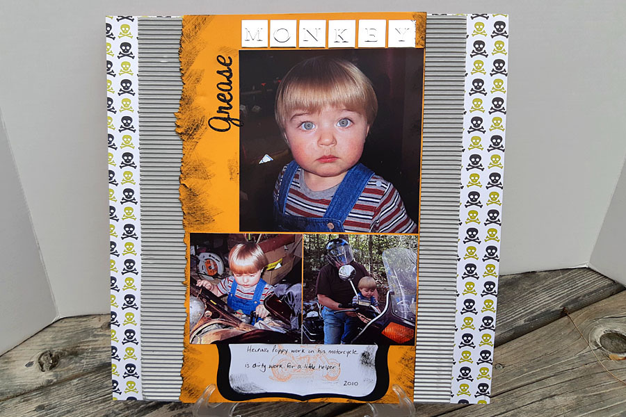 Grease Monkey - Scrapbook Page