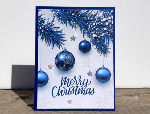 Dreaming of a Blue Christmas - Christmas Card