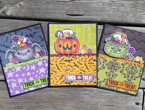 Halloween Treat Bucket Cards