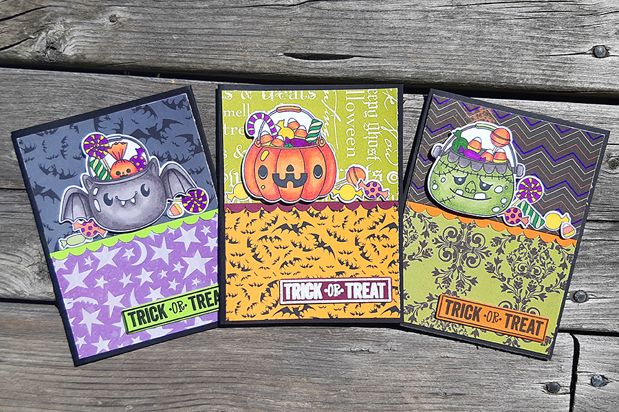 Halloween Treat Bucket Cards
