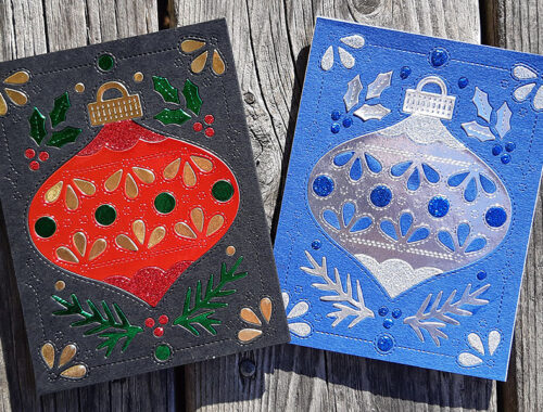 Concord & 9th Ornament Inlay Christmas Cards