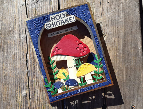 Holy Shitake - So Proud of You - fun pop-up card
