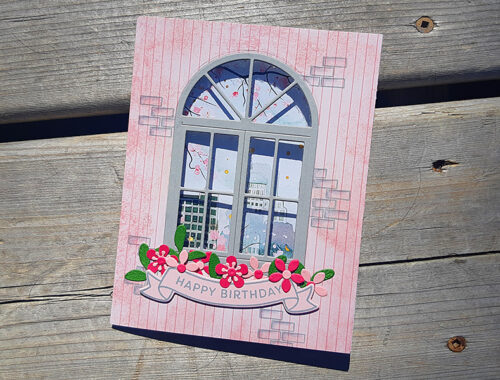 Happy birthday window card