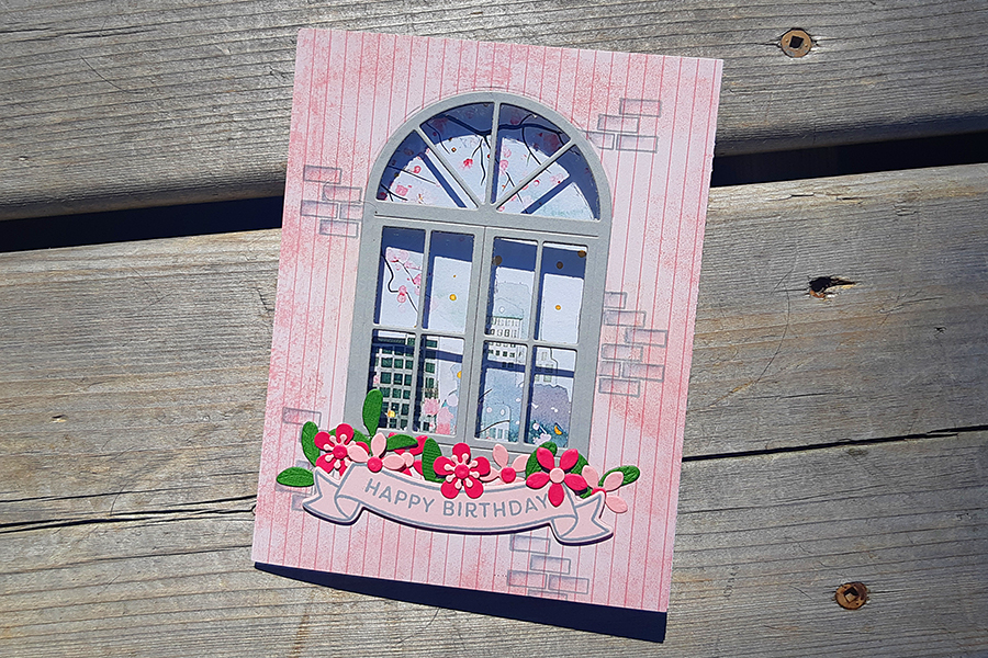 Happy birthday window card