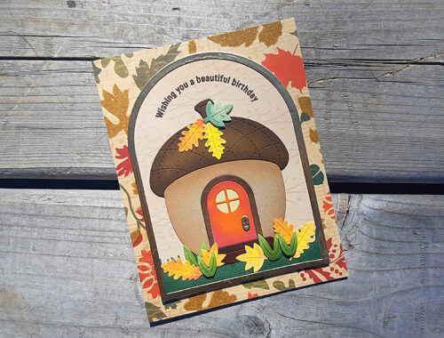 How cute is this acorn house die?