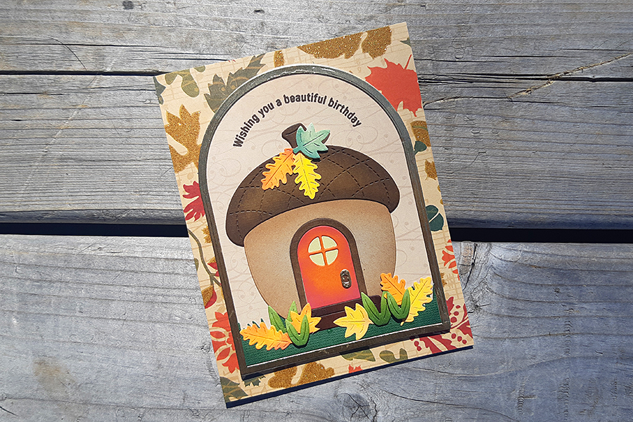 How cute is this acorn house die?
